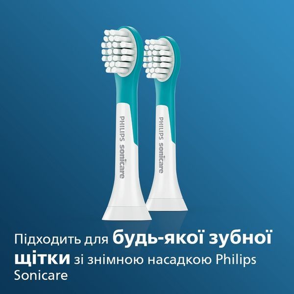Зубна електрощітка PHILIPS HX6032/90 насадки Kids 3+ років 2 шт 348615 фото