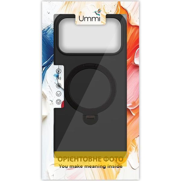 Чохол Ummi Colorful with MagSafe HQ Ring для Apple iPhone 17 (6.3") Black 402119 фото