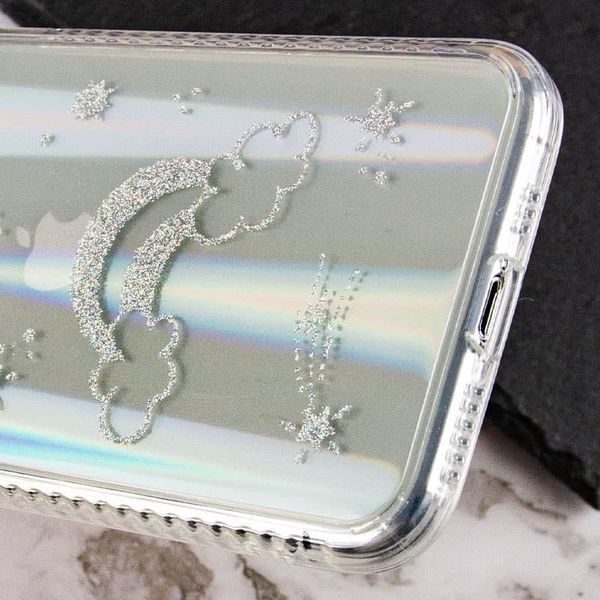 TPU+Glass чохол Aurora Space для Apple iPhone 11 Pro Max (6.5") Райдуга 205559 фото