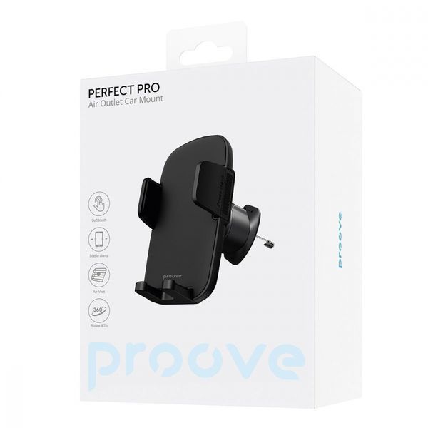 Автомобільний тримач Proove Perfect Pro Air Outlet Car Mount (CHPP00000001) Black 287132 фото