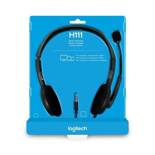 Гарнітура LOGITECH STEREO H111 GREY 981-000593 345171 фото