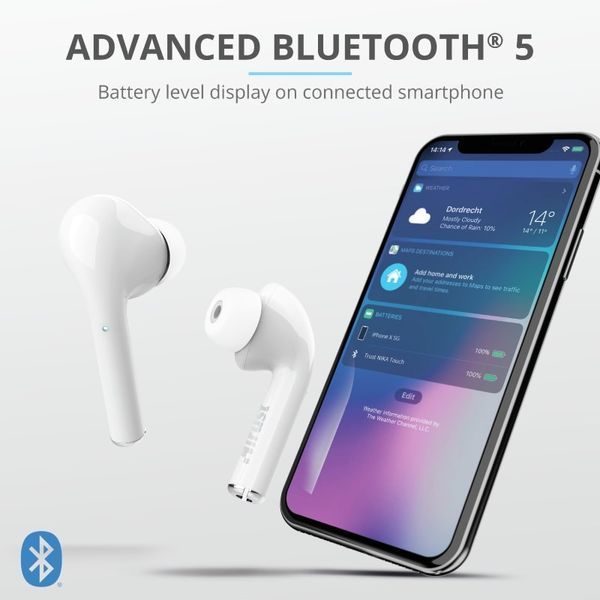 Навушники Trust Nika Touch True Wireless Mic White 361961 фото
