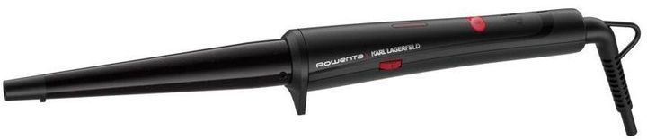 Плойка Rowenta x Karl Lagerfeld Conical Curler, конусна, 40Вт, 120-200С, турмалін, чорний (CF324LF0) 369013 фото
