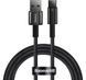 Кабель Baseus Tungsten Gold Fast Charging Data Type-C 100W (1m) (CAWJ000001) Black 271366 фото 1