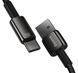 Кабель Baseus Tungsten Gold Fast Charging Data Type-C 100W (1m) (CAWJ000001) Black 271366 фото 3