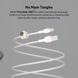 Кабель USB-A > Lightning заряджання/синхронізації Belkin 1м, плетений, силіконовий, з ремінцем на магніті, білий (CAA010BT1MWH) 366623 фото 10
