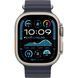 Ремінець Apple Watch Ocean Band Navy - Natural Titanium Finish 44/45/46/49mm (MXTH3) 326363 фото 2