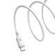 Кабель Baseus Silky Series Fast Charging Type-C 100W (1m) (P10377703213-00) white 359737 фото 7