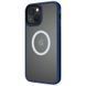 TPU+PC чохол Metal Buttons with MagSafe для Apple iPhone 13 (6.1") Синій 250408 фото 2