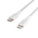 Кабель USB-C > Lightning заряджання/синхронізації Belkin 1м, 30Вт, Type-C, плетений, білий (CAA004BT1MWH) 369455 фото 5