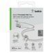 Кабель USB-A > Lightning заряджання/синхронізації Belkin 1м, плетений, силіконовий, з ремінцем на магніті, білий (CAA010BT1MWH) 366623 фото 2