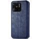 Шкіряний чохол-книжка GETMAN Cubic (PU) для Xiaomi Redmi 10A Синій 358391 фото 2