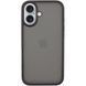 TPU+PC чохол Metal Buttons для Apple iPhone 16 (6.1") Чорний 318257 фото 1