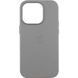 Чохол-накладка Apple iPhone 16 Pro Apple Leather Case with Animation & MagSafe Light grey 380380 фото 1