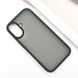 TPU+PC чохол Metal Buttons для Apple iPhone 16 (6.1") Чорний 318257 фото 3