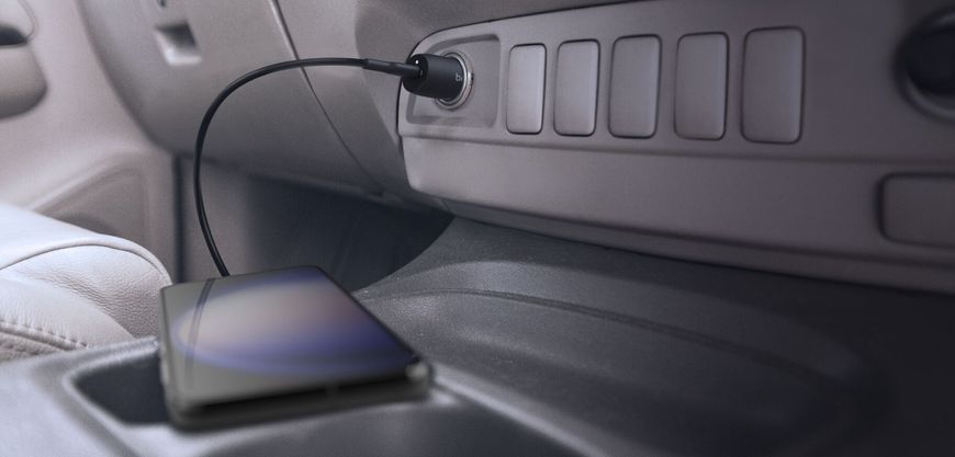 Зарядний пристрій автомобільний Belkin 30Вт USB-C PD PPS, кабель USB-C > USB-C, 1м, чорний (CCA004BT1MBK-B6) 373048 фото