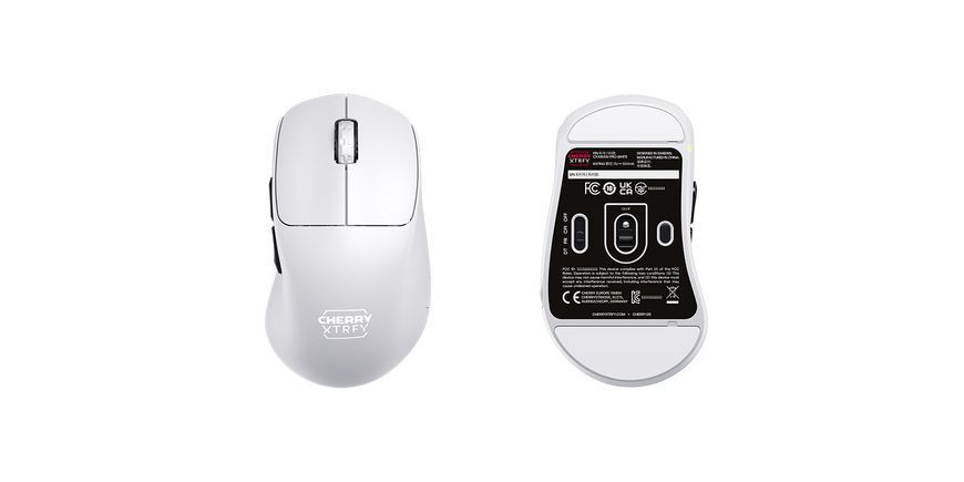 Миша Cherry Xtrfy M64 PRO, 8K, WL/USB-A, RGB, білий (CX-M64W-PRO-WHITE) 374110 фото