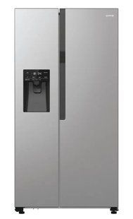 Холодильник SBS Gorenje, 179х70х92см, 2 двері, 376(190)л, А++, NF+, Інв., Зона св-ті, диспенсер, генератор льоду, Зовн. Диспл, нерж (NRR9185ESXL1) 374886 фото