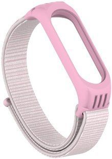 Ремінець для фітнес браслета Mi Band 5/6 TPU Nylon Pearl powder 166165 фото