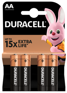 Батарейка DURACELL LR06 MN1500 1x4 шт. 306260 фото