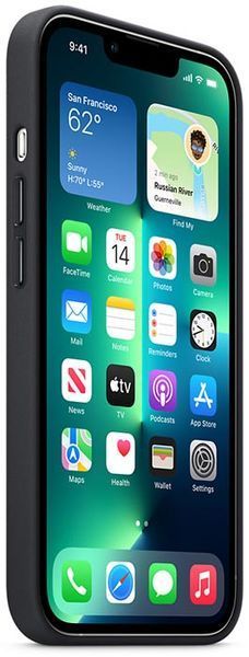Чохол-накладка Apple iPhone 13 Pro Leather Case with MagSafe - Midnight (MM1H3) 216621 фото