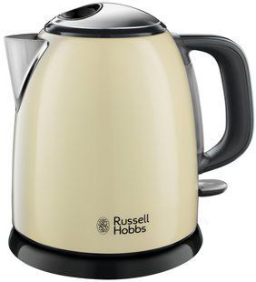 Електрочайник Russell Hobbs Colours Plus Mini 1л, метал, бежево-чорний (24994-70) 364122 фото