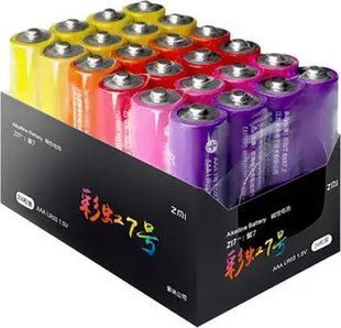 Батарейка ZMI Rainbow AAA Alkaline (AA724) 24шт/бл 328008 фото