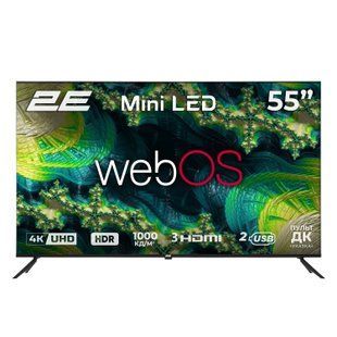 Телевізор 55" 2E MiniLED 4K 60Hz Smart WebOS Black (2E-55A88H) 363365 фото