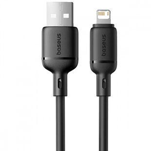 Кабель Baseus Silky Series Fast Charging Lightning 2.4A (1m) (P10377702113-00) black 359784 фото