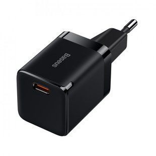 Зарядний Пристрій Baseus GaN3 Fast Charger 30W (CCGN010101) (1 Type-C) Black 255177 фото