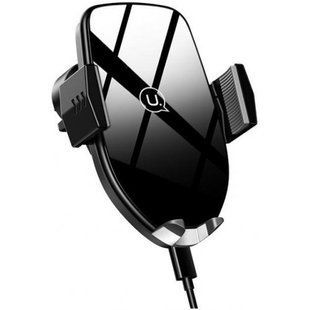 Автомобільний тримач USAMS US-CD72 Automatic Wireless Charging Black 238905 фото