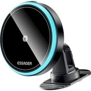 Автомобільний тримач ESSAGER Element magnetic wireless charging car bracket outlet + paste model (EZJCX-YS01-Z) 317292 фото