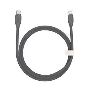 Кабель Baseus Jelly Liquid Silica Gel Fast Charging Data USB кабель Data Type-C to Lightning 20W 2m (CAGD020101) Black 265818 фото