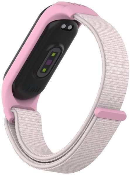 Ремінець для фітнес браслета Mi Band 5/6 TPU Nylon Pearl powder 166165 фото