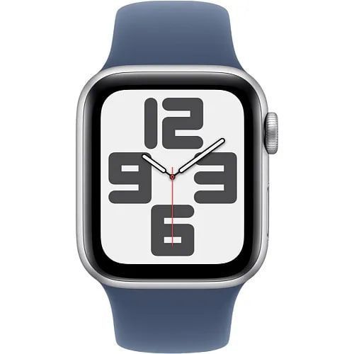 Смарт-годинник Apple Watch SE 2024 GPS 44mm Silver Aluminium Case With Denim Sport Band M/L MXER3 327408 фото