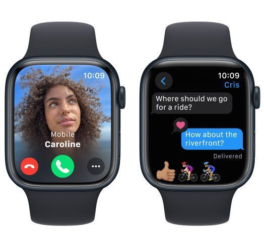 Смарт-годинник Apple Watch Series 9 GPS + LTE 45mm Midnight Aluminum Case With Midnight Sport Band S/M MRMC3 281660 фото