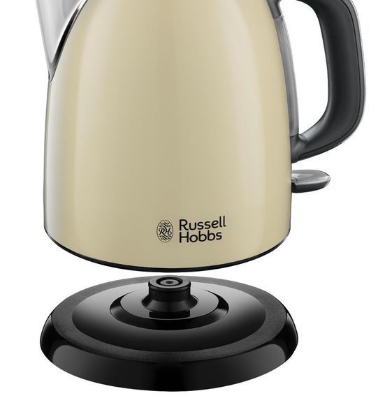 Електрочайник Russell Hobbs Colours Plus Mini 1л, метал, бежево-чорний (24994-70) 364122 фото