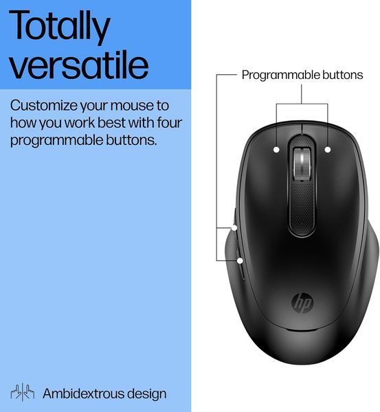 Миша HP 510 Ultra-Fast Rechargeable, WL, чорний (9C2F6AA) 365026 фото