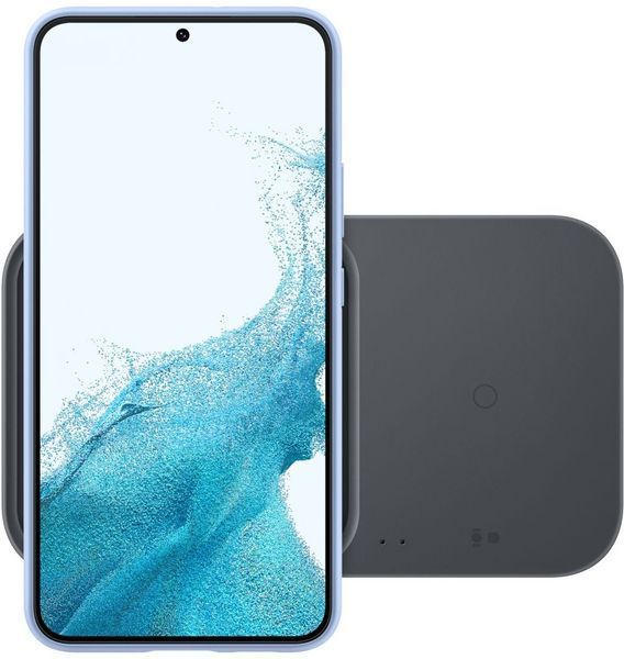 Зарядний пристрій бездротовий Samsung Duo 15Вт, сірий темний (EP-P5400BBEGEU) 368751 фото