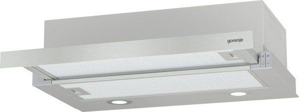 Витяжка Gorenje телескопічна, 60см, 450м.куб/год, нерж (TH62E4X) 374217 фото