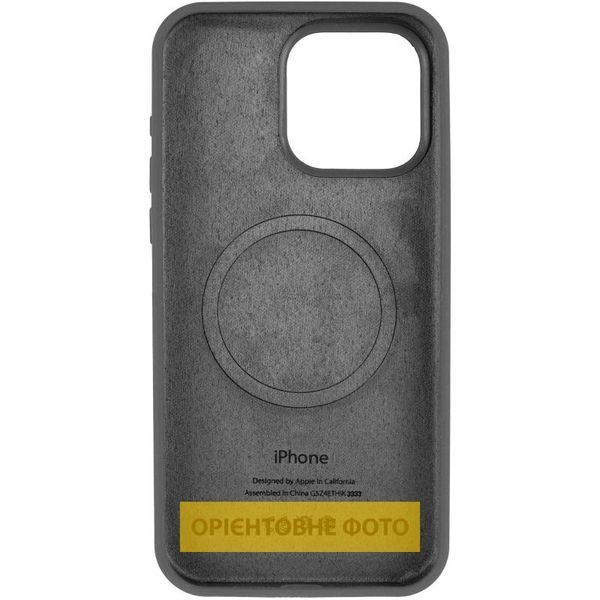 Чохол Silicone Case (AA) Logo with MagSafe для Apple iPhone 17 (6.3") Сірий / Dark Gray 393001 фото