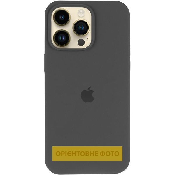 Чохол Silicone Case (AA) Logo with MagSafe для Apple iPhone 17 (6.3") Сірий / Dark Gray 393001 фото