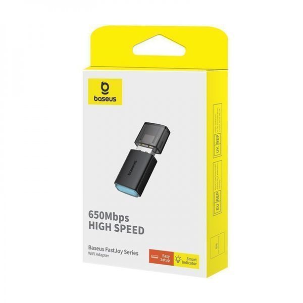 WiFi Адаптер Baseus FastJoy Series 650Mbps (B01317600111-04) Black 286648 фото