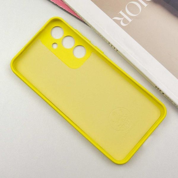 Чохол TPU GETMAN Liquid Silk Full Camera для Samsung Galaxy S24+ Жовтий / Flash 397603 фото
