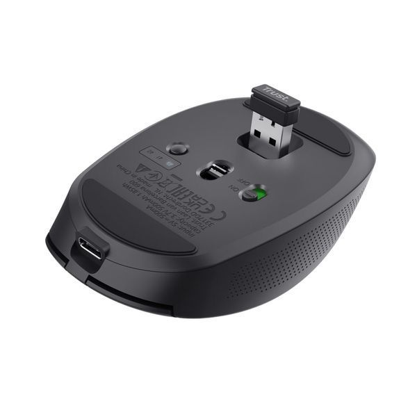 Миша Trust OZZA compact, BT/WL/USB-A, чорний (24819_TRUST) 363735 фото