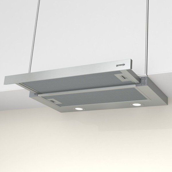 Витяжка Gorenje телескопічна, 60см, 450м.куб/год, нерж (TH62E4X) 374217 фото