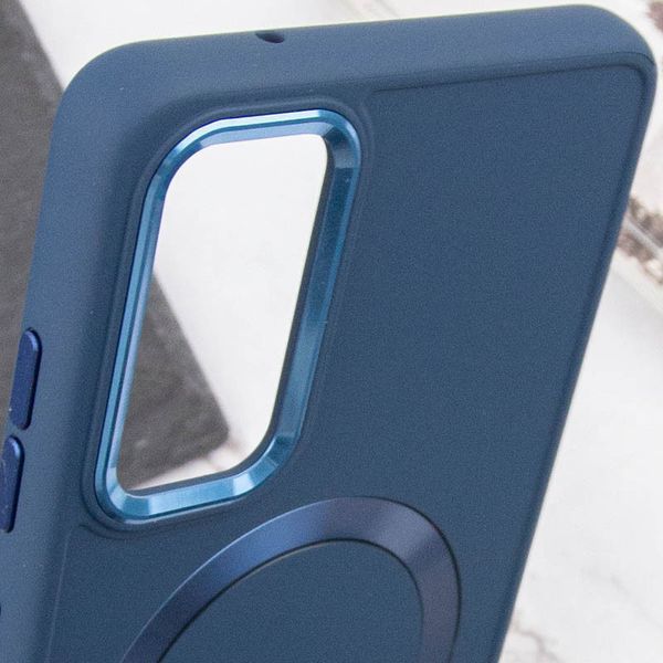 TPU чохол Bonbon Metal Style with MagSafe для Samsung Galaxy A25 5G Синій / Cosmos Blue 316876 фото