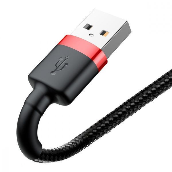 Кабель Baseus Cafule for lightning 1.5A 2M (CALKLF-CG1) Gray\Black 165728 фото