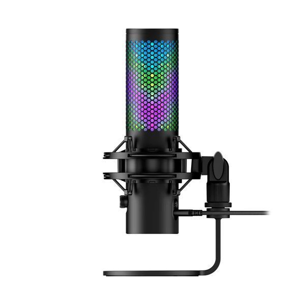 Мікрофон геймінговий HyperX QuadCast 2 S, Omni/Uni/Bi, USB-A, 3м, NGenuity, RGB, чорний (9A273AA) 367010 фото
