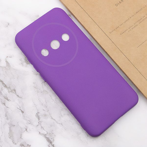 Чохол TPU GETMAN Liquid Silk Full Camera для Xiaomi Redmi A3 Фіолетовий / Purple 356539 фото
